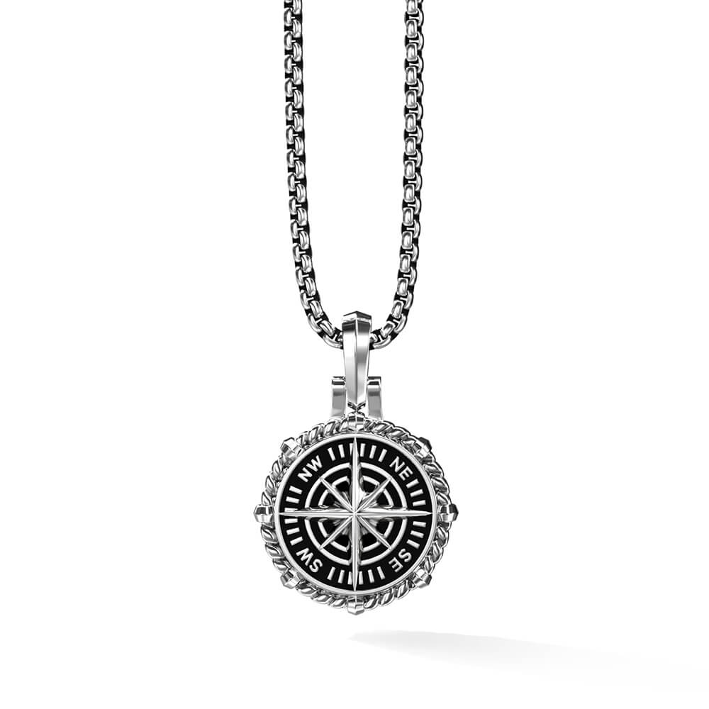 Buy Compass Pendant in 925 Sterling Silver Online AYA'S