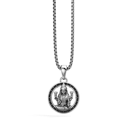 Goddess Lakshmi Pendant | 925 Sterling Silver