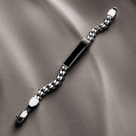 Taur Bracelet | 925 Sterling Silver, Rhodium Plating & Glossy Finish