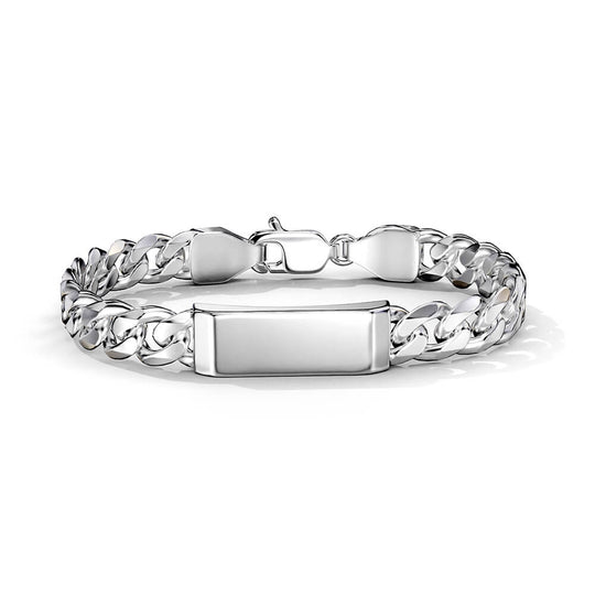 Trapeza Bracelet | 925 Sterling Silver, Rhodium Plating & Glossy Finish