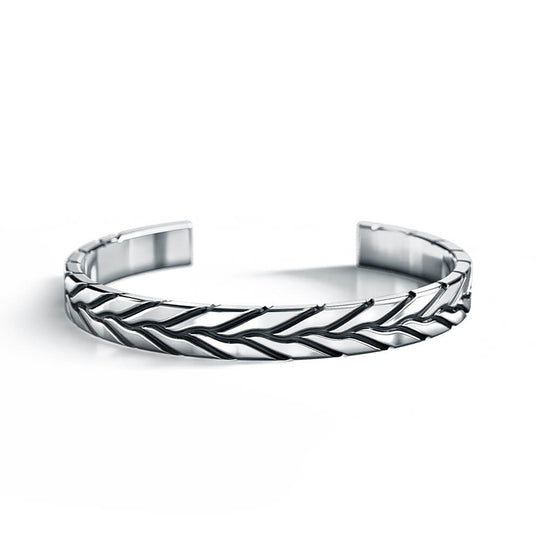 Snake Skin Kada | 925 Sterling Silver, Rhodium Plating & Glossy Finish