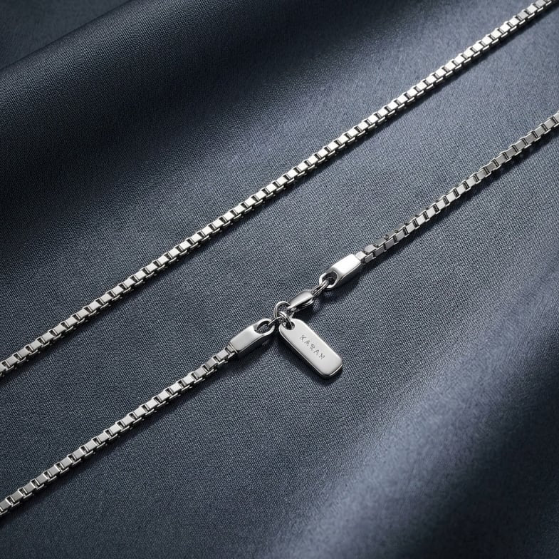 925 Silver Personalised Box Chain - 2.5 mm