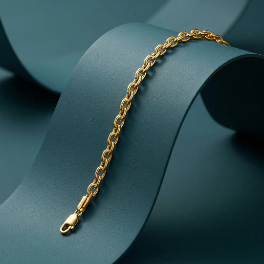 925 Silver Cable Chain Bracelet - 3.5 mm