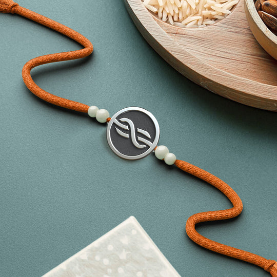 Silver Eternity Loop Rakhi | 925 Sterling Silver