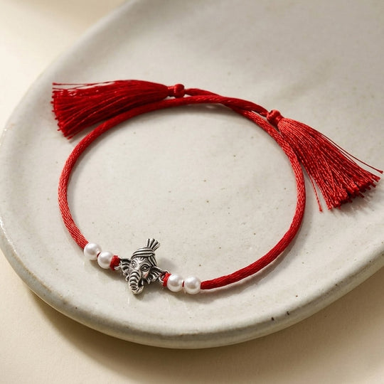 925 Silver Ganesh Ji Rakhi