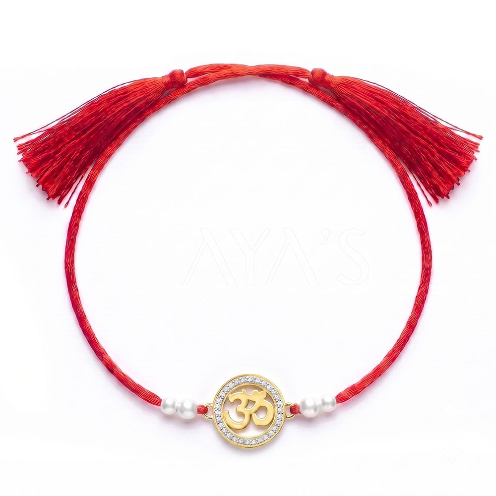 Demifine Iced Halo Om Rakhi