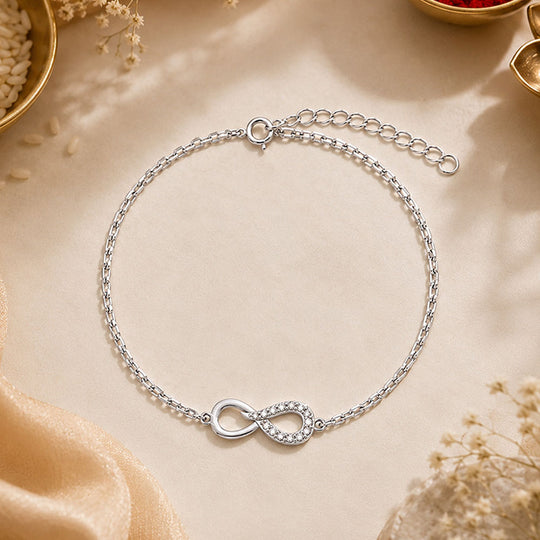 925 Silver Timeless Bond Chain Bracelet Rakhi