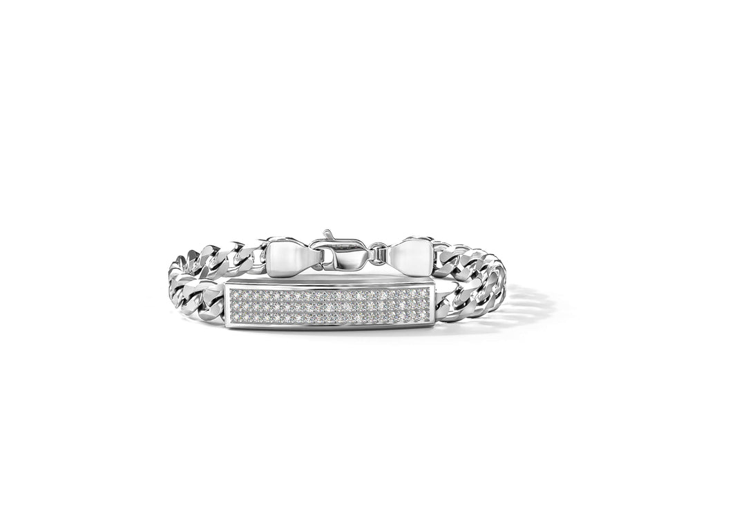 Buy Iced Taur Bracelet in 925 Sterling Silver with Cubic Zirconia ...