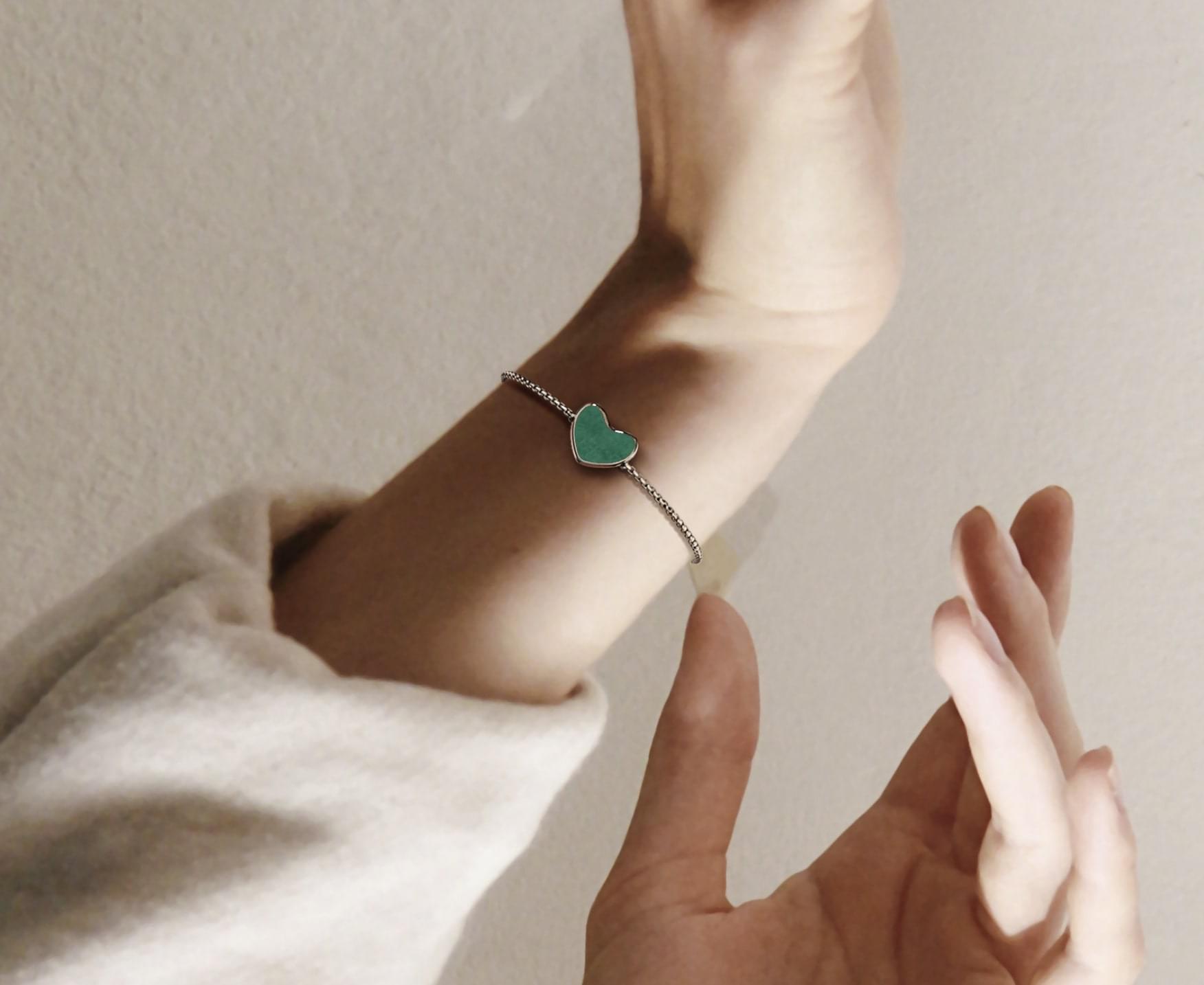 Kalp Bracelet ( Amazonite Gemstone )