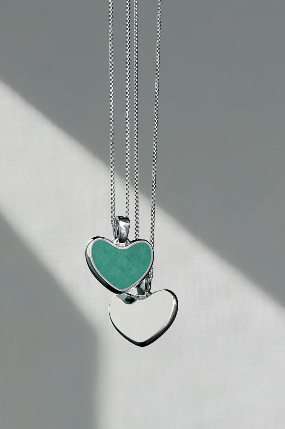 Kalp Pendant ( Amazonite Gemstone )