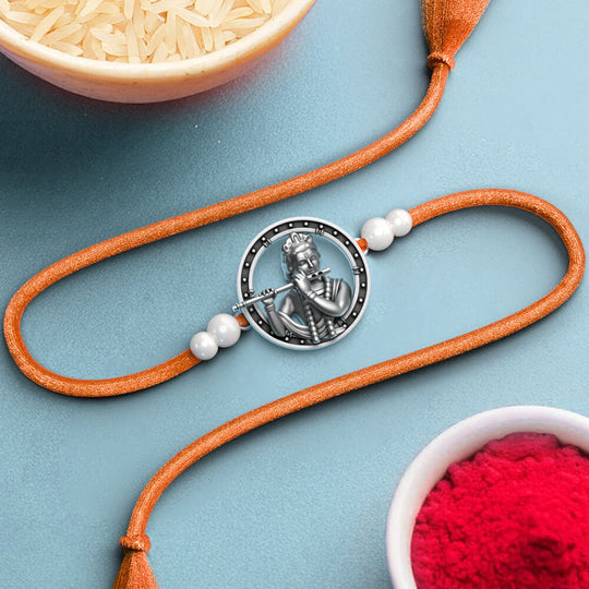 Silver Shree Krishna Rakhi | 925 Sterling Silver