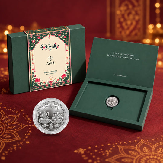AYA'S Laxmi Ganesh 999 Silver Coin (2g)