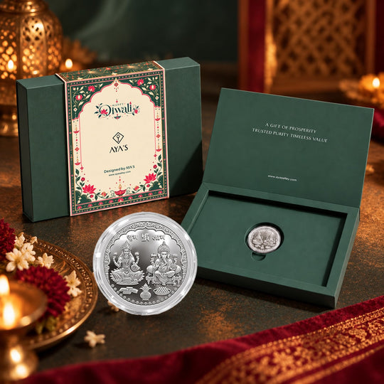 AYA'S Laxmi Ganesh 999 Silver Coin (5g)