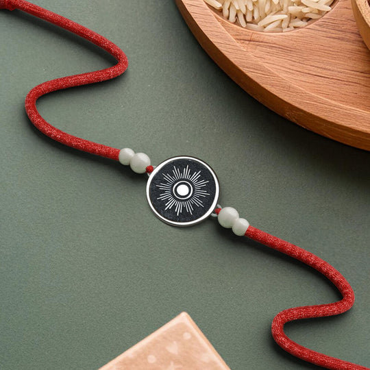 Silver Sunbeam Promise Rakhi | 925 Sterling Silver