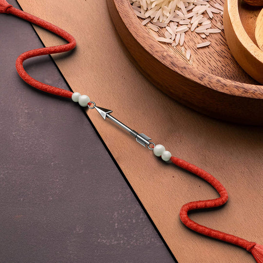 Silver Lucky Arrow Rakhi | 925 Sterling Silver