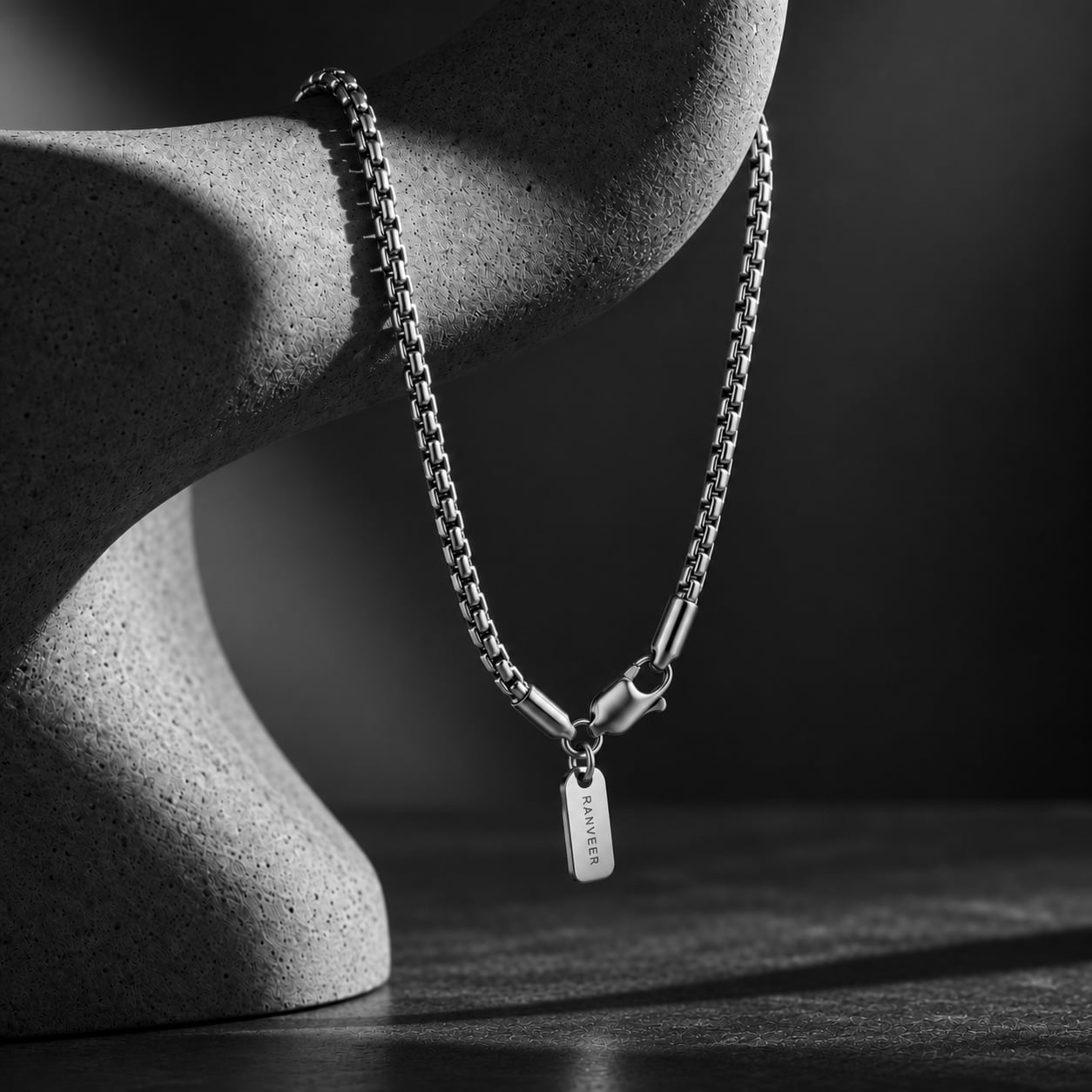 Personalised Maori Chain ( 2.5 mm ) | 925 Sterling Silver, Rhodium Plating & Glossy Finish