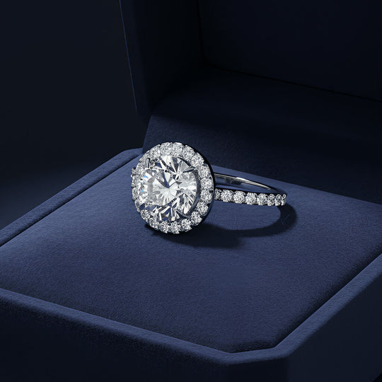 Silver Noira Round Solitaire Ring