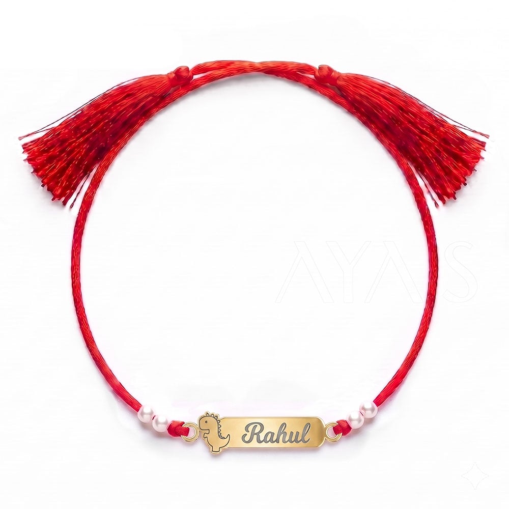 Demifine Personalised Adventure Dinosaur Kids Rakhi