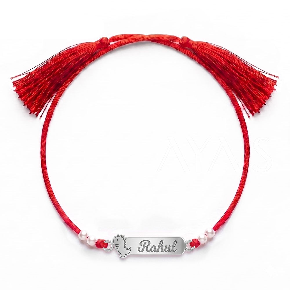 Demifine Personalised Adventure Dinosaur Kids Rakhi