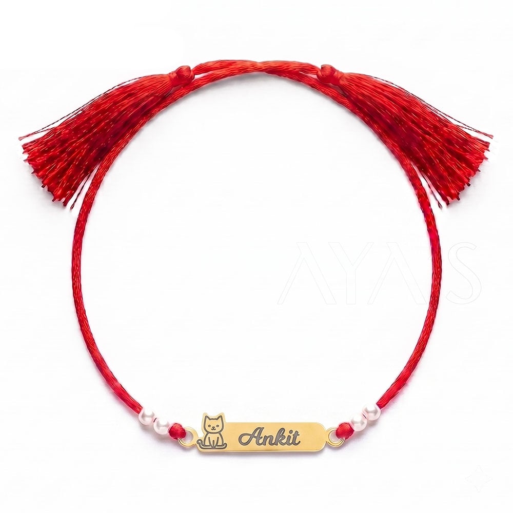 Demifine Personalised Cat Kids Rakhi