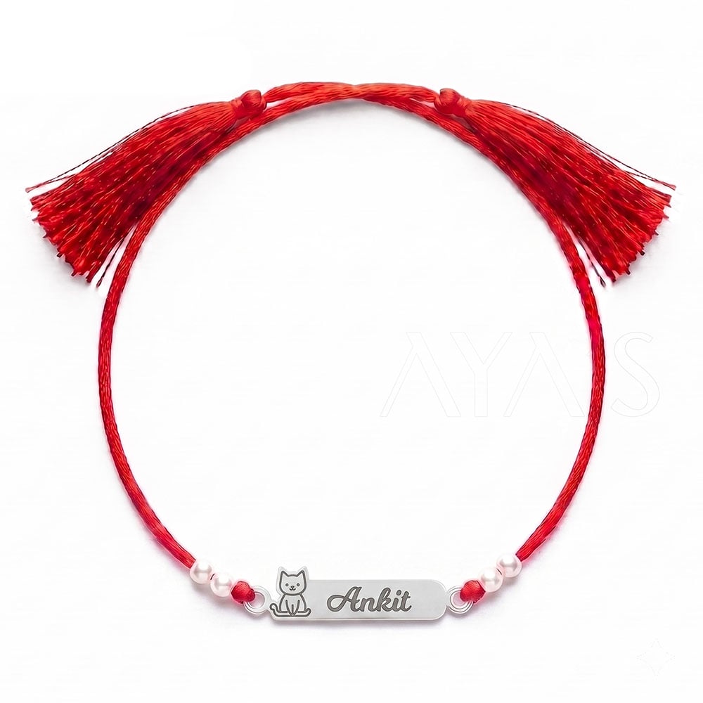 Demifine Personalised Cat Kids Rakhi