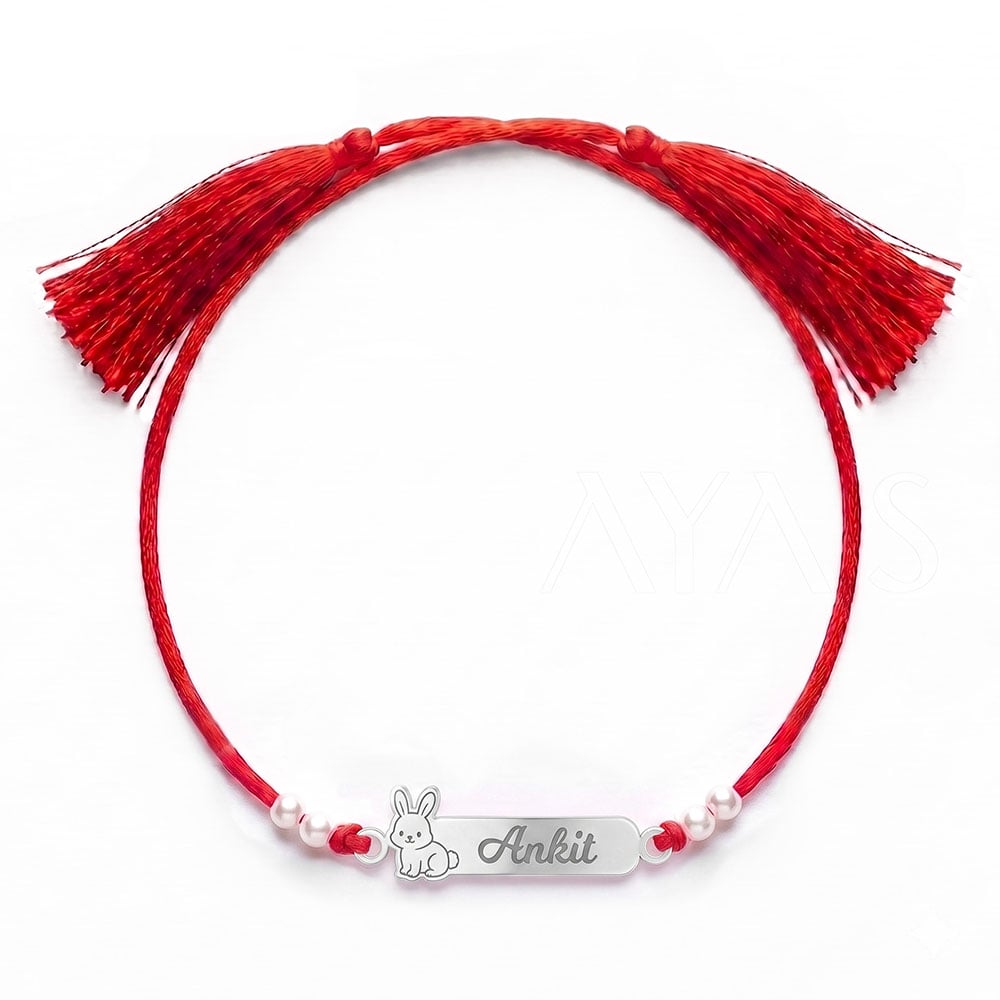 Demifine Personalised Rabbit Kids Rakhi