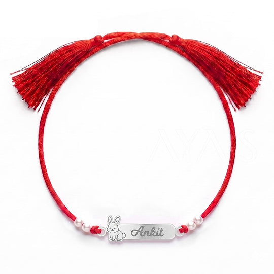 Demifine Personalised Rabbit Kids Rakhi