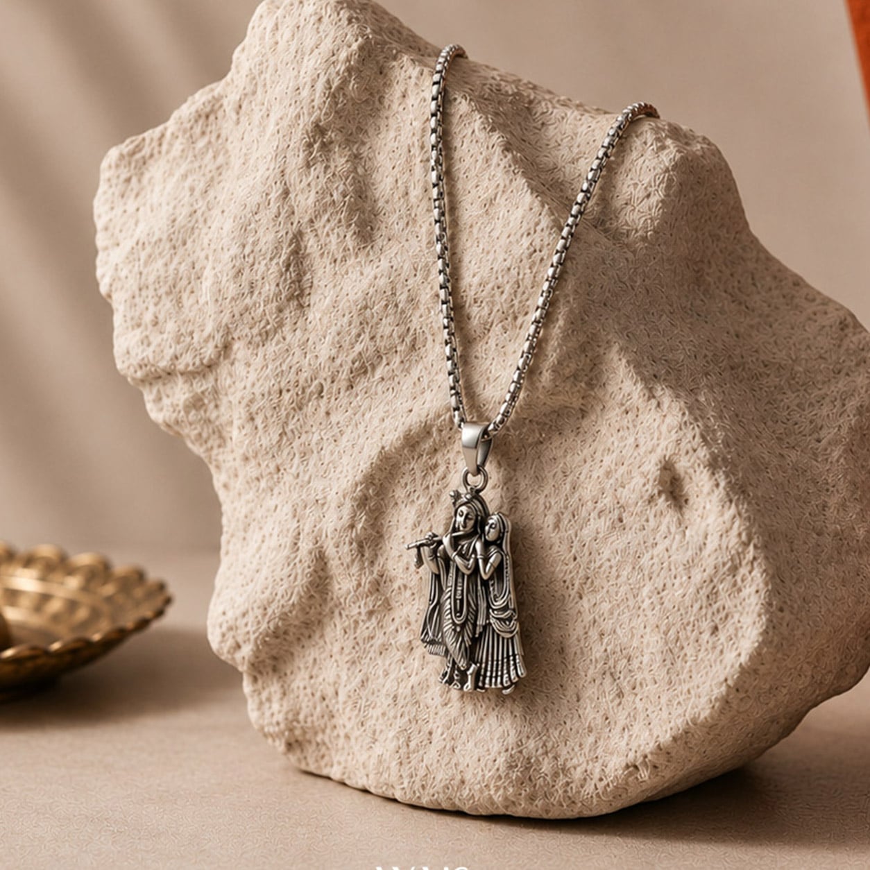 Radha Krishna Love Pendant