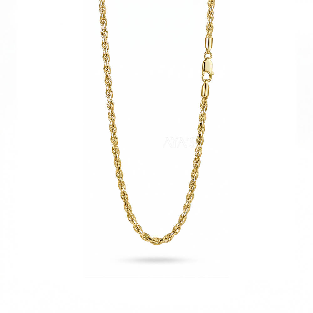 925 Silver Rope Chain - 4 mm