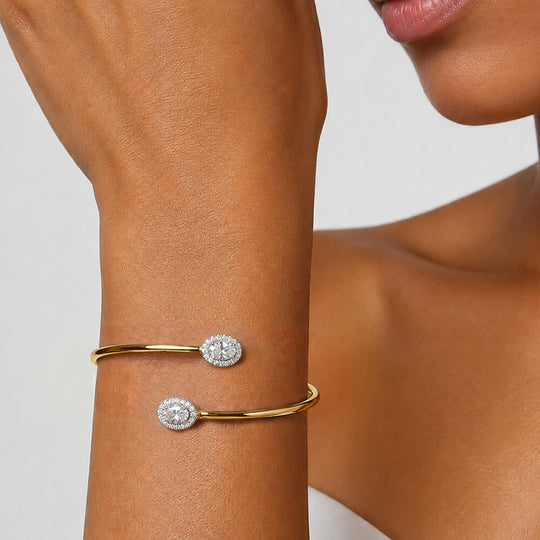 Silver Sera Oval Spring Kada