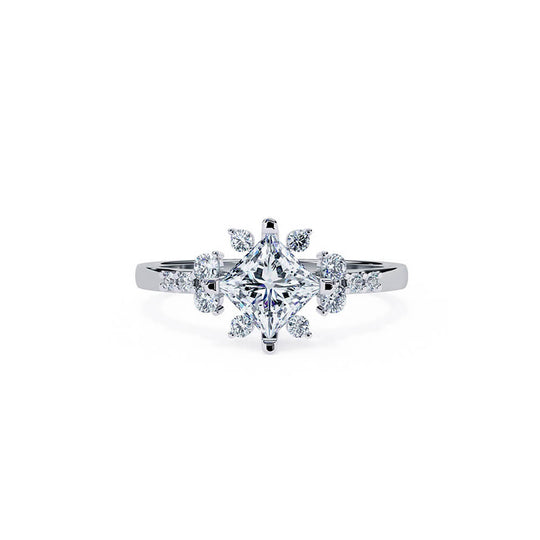 Silver Tresa Solitaire Ring