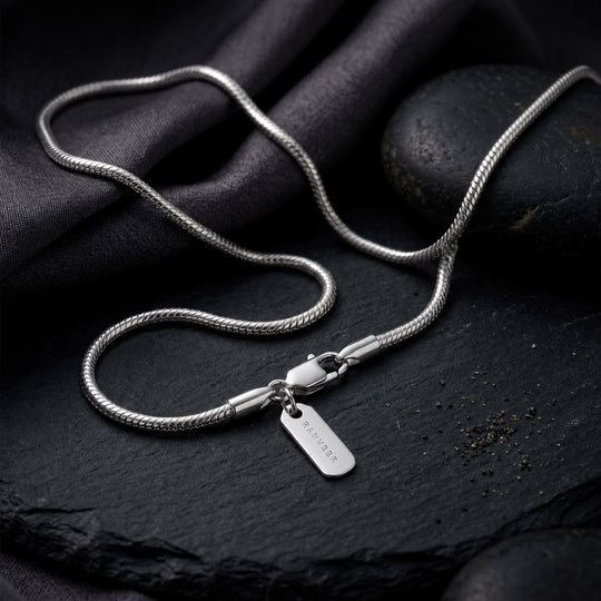 925 Silver Personalised Snake Chain - 3 mm