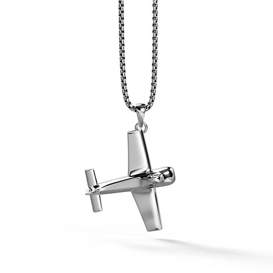 Aero Pendant | 925 Sterling Silver, Rhodium Plating & Glossy Finish