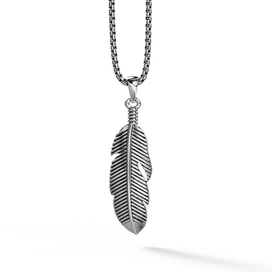 Fier Pendant | 925 Sterling Silver, Rhodium Plating & Oxidised Finish