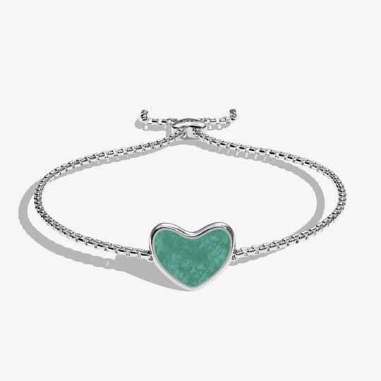 Kalp Bracelet | 925 Sterling Silver, Natural Gemstone, Rhodium Plating & Glossy Finish