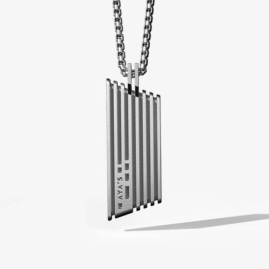 Merova Pendant | 925 Sterling Silver, Rhodium Plating & Glossy Finish