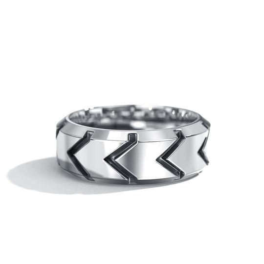 Orm Ring | 925 Sterling Silver, Rhodium Plating & Glossy Finish