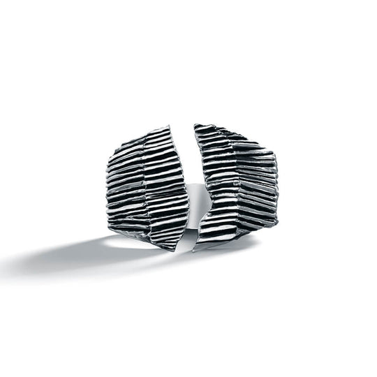 Kleave Ring | 925 Sterling Silver, Rhodium Plating & Antique Finish
